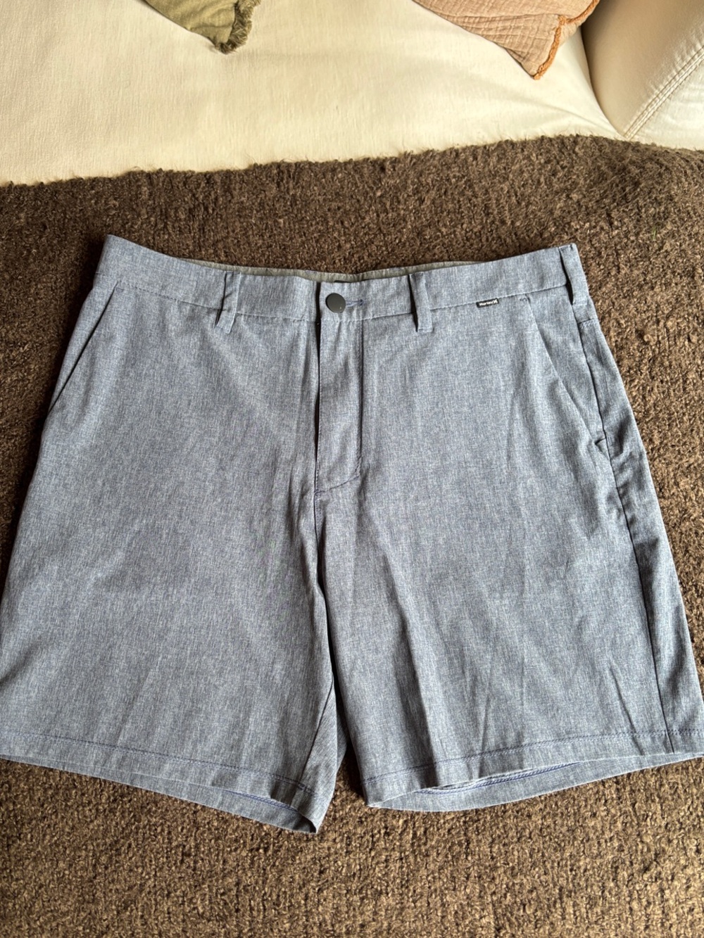 Hurley Phantom Men's Light Blue Casual Golf Performance Shorts 34”